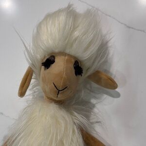Jellycat Cream and Tan Fluffy Sophie Sheep Plush